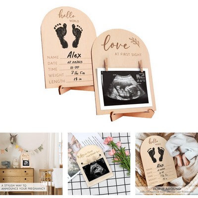 Cute Wooden Ultrasound Picture Frame