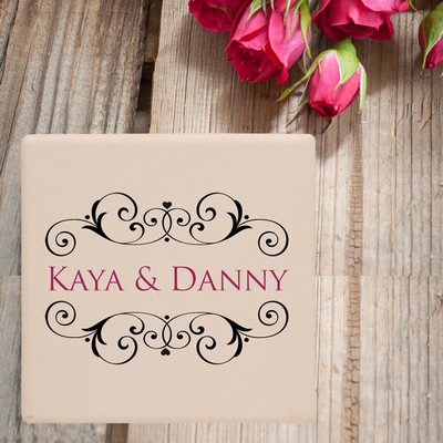 Square Personalized Ceramic Coasters