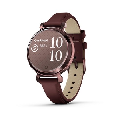 Garmin® Lily 2 Classic Smartwatch Dark Bronze W/ Mulberry Leather Band