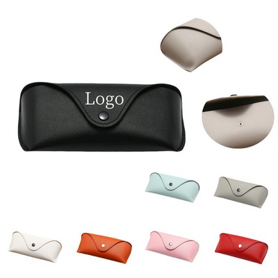 Leather Glasses Case with Button