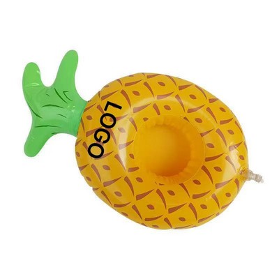 Inflatable Pineapple Shaped Floating Drink Holder