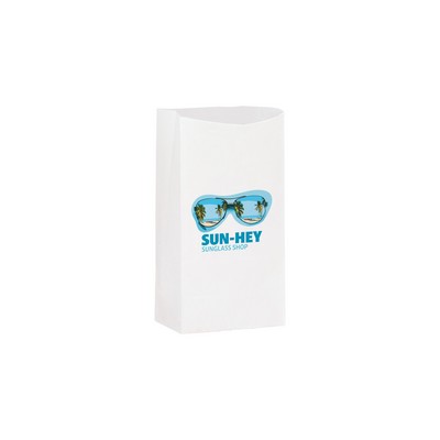 White Kraft 10# SOS Bag with Full Color Digital Print (6 9/16 x 4 1/16 x 13 15/16)