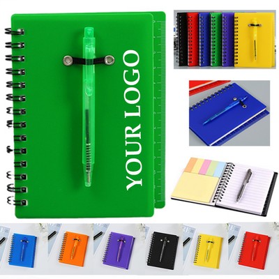 Spiral Notebook Steno Pocket Notepad With Pen