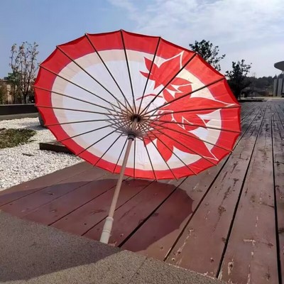 Custom Parasol with Bamboo Frame