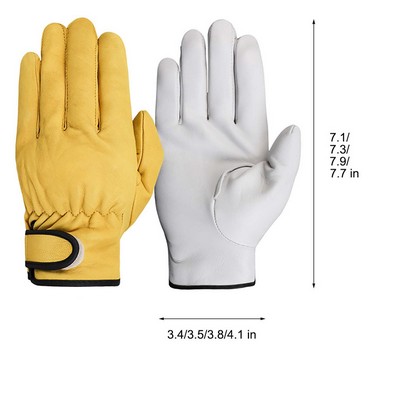 Genuine Leather Work Gloves