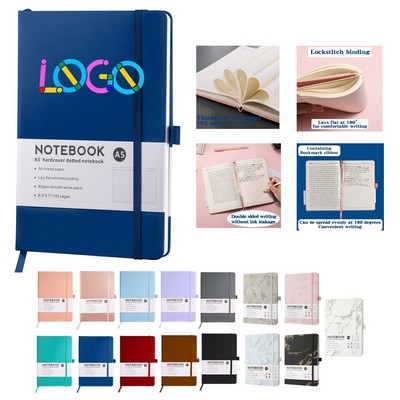 A5 Full-Color PU Notebook with Elastic Band