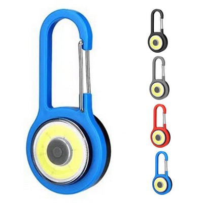 3-Mode Cob Carabiner Safety Flashlight