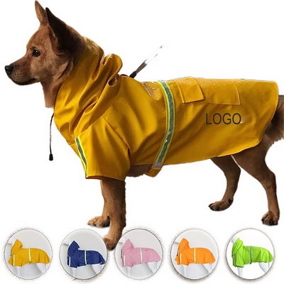 Reflective Stripe Pet Raincoat