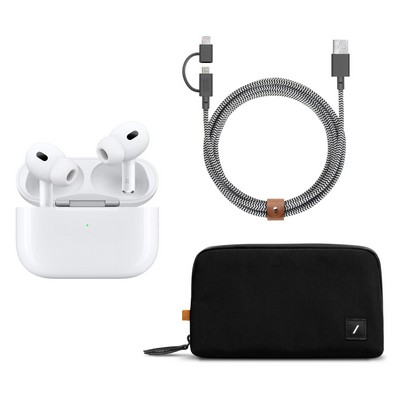 Apple Airpods Pro 2Nd Generation W/ Charging Cable & Organizer