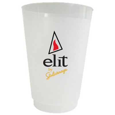 14 Oz. Frost Flex Plastic Cup (Silk Screen Printing)