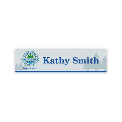 Nameplate w/Square Corners (8"x2") Rectangle