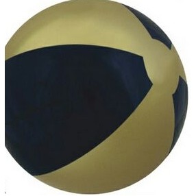 Metallic Gold/ Black 16" Inflatable Two Alternating Color Beach Ball