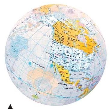 24" Inflatable Clear Globe Ball