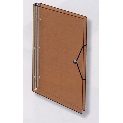 3 Ring Binder With Snap Closure - 1" Capacity (10 1/8"x11 5/8")