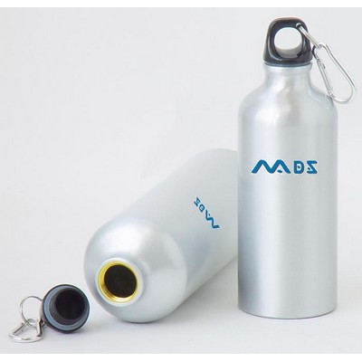 22 Oz Aluminum Sports Water Bottle w/Box (Screened) - White