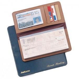 Bonded Leather Chek-Keeper I Checkbook Cover