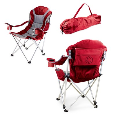 Reclining Camp Chair Folding, Portable Padded Chair