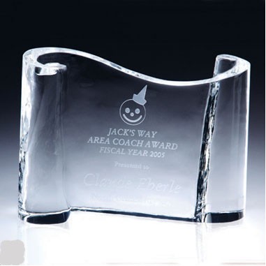 Crystal Papyrus Award (Sandblasted)