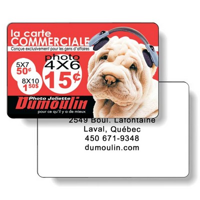 .025 Premium Wallet Card PVC & Compressed Lamination, Full Color / Black