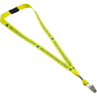 5/8" Neon Polyester Web Lanyard