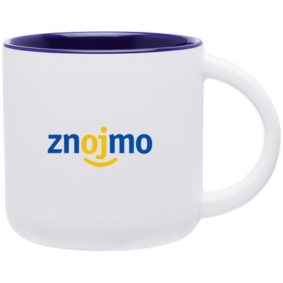 14 oz Minolo (Matte White/Cobalt Blue)