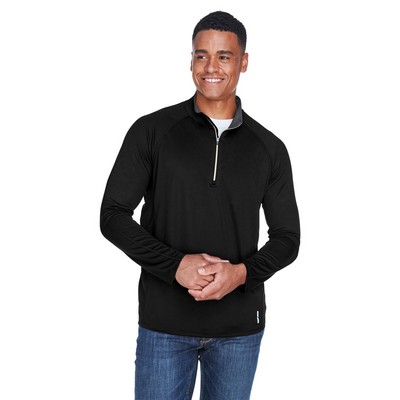 NORTH END Men's Radar Quarter-Zip Performance Long-Sleeve Top