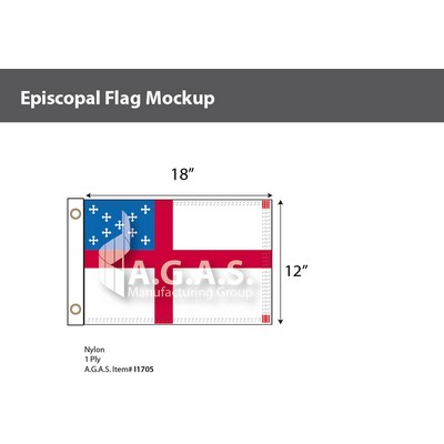 Episcopal Flags 12x18 inch