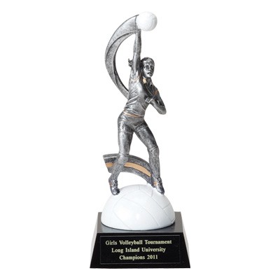 Resin Female Volleyball Trophy