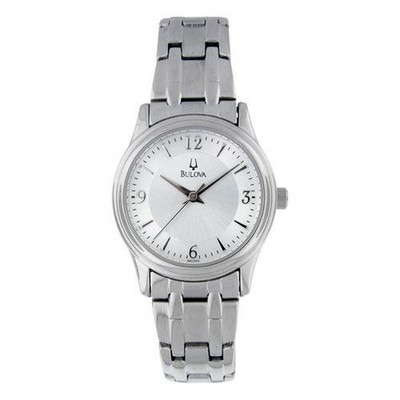 Bulova Corporate Collection Ladies Stainless Steel Watch with Domed Crystal