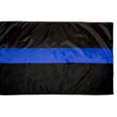 Thin Blue Line Civil Service Flag (3'x5')