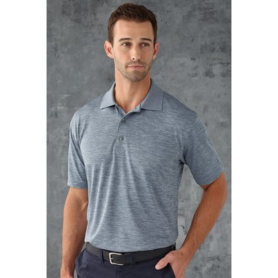 Paragon Men's Dakota Striated Heather Performance Polo Shirt