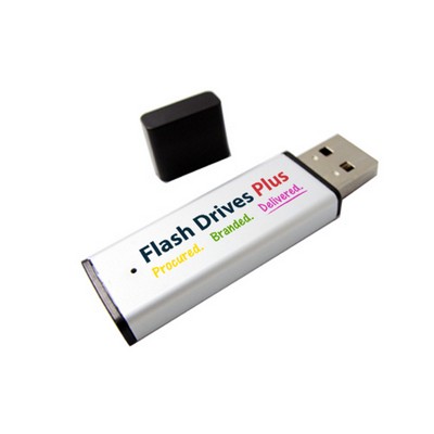 32MB Stick USB Flash Drive With Black Cap & Trim