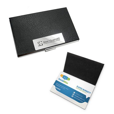 Leatherette Business Card Holder