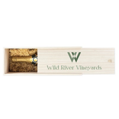 Twine Living® 1-Bottle Paulownia Wood Champagne Box