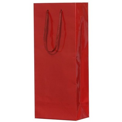 Gloss Laminated Vino Eurotote (5¼"x3½"x13")