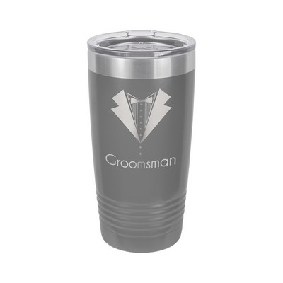 20 Oz. Gray Polar Camel Ringneck Tumbler