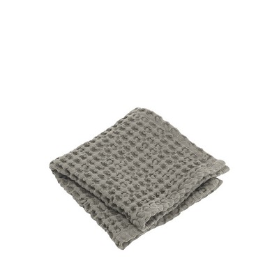 Blomus Caro Satellite Taupe Brown Waffle Bathroom Washcloth Set (12" x 12")