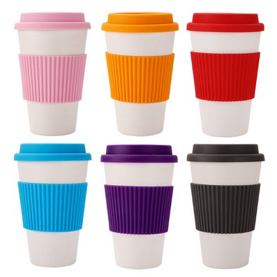 10 Oz. Bamboo Fiber Reusable Coffee Cup