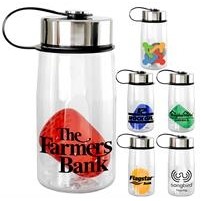 Metal Lanyard Lid 18 oz. Bottle with Floating Infuser