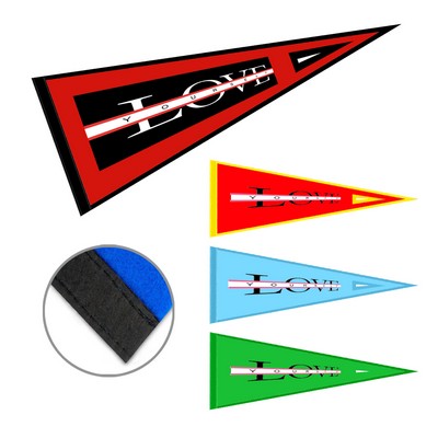 8" x 18" Full Color Print Felt Pennant