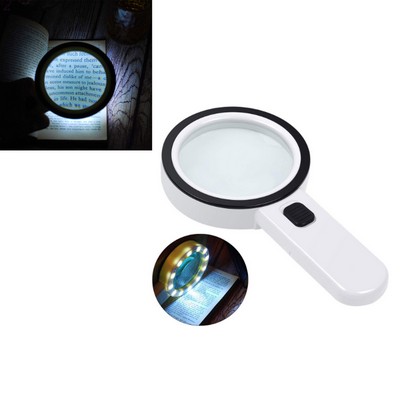 10X LED Lighted Handheld Magnifier