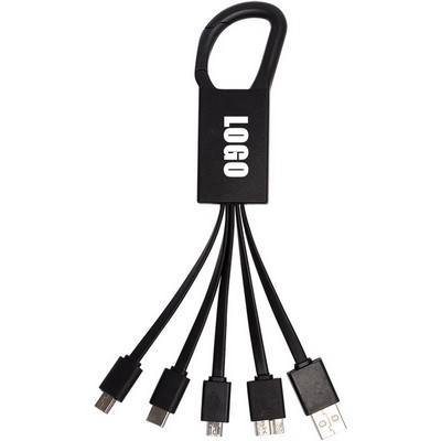 4 in 1 USB Charging Data Cable with Hook