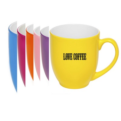 "My Favorite Fluorescent Bistro Mug" Awesome colors 16oz coffee mug. The perfect mug.