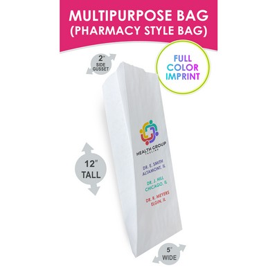 Tall Multipurpose Paper Bag With Full Color Digital Printing