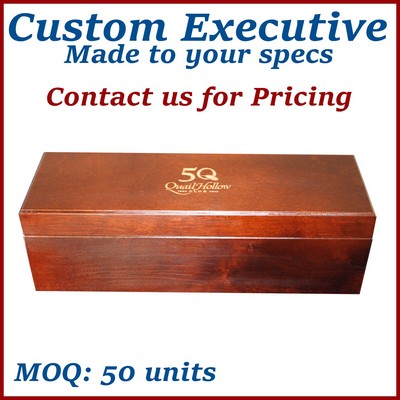 Custom Hinged Wooden Box / Custom Presentation Box