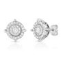 Jilco Inc. 0.50 TWT Multi-Stone Design Diamond Earrings