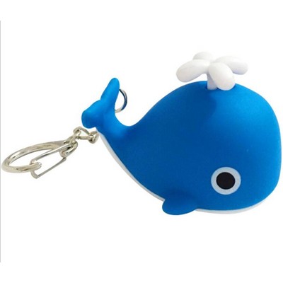 Little Whale LED Sound Keychain