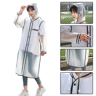 Portable EVA Rain Poncho with Hood