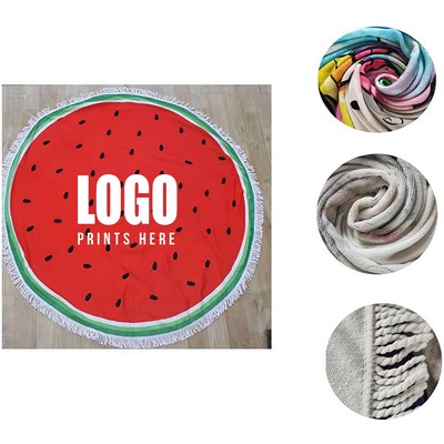 Round Beach Oversize Travel Towel