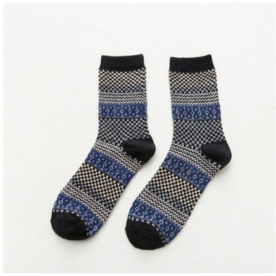 Men's Multi-Color Warm Cotton Wool Thick Winter Crew Socks